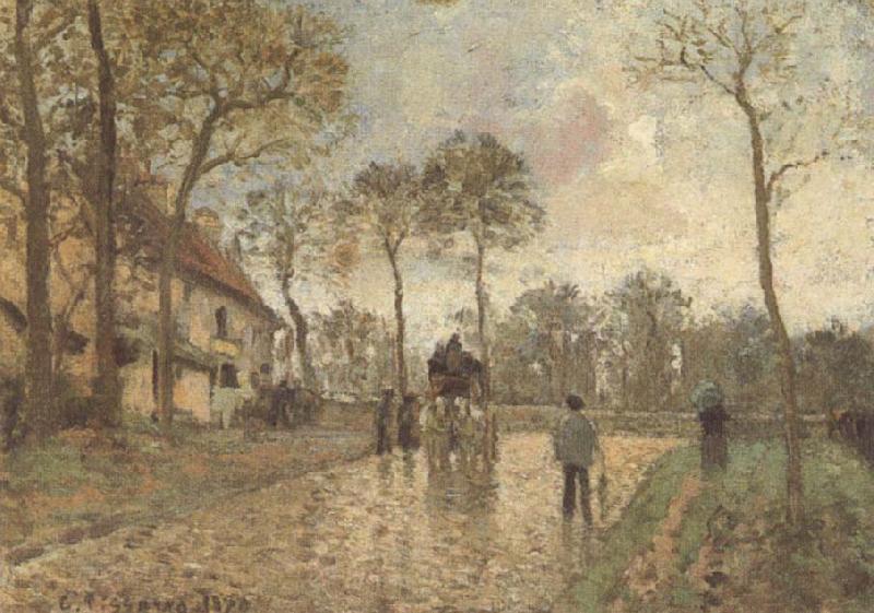 Camille Pissarro The Mailcoach at Louveciennes